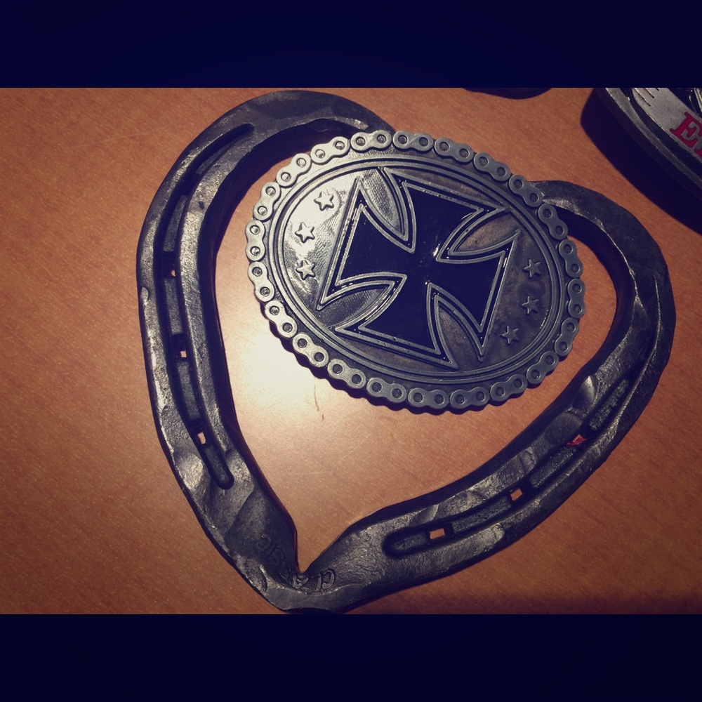 Black Chopper Belt Buckle